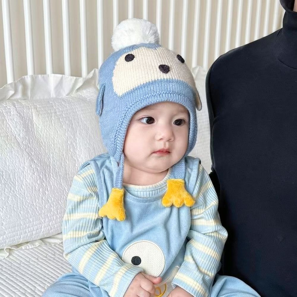 Infant Beanie Hat With Ears - Милая вязаная шапочка с ушками для