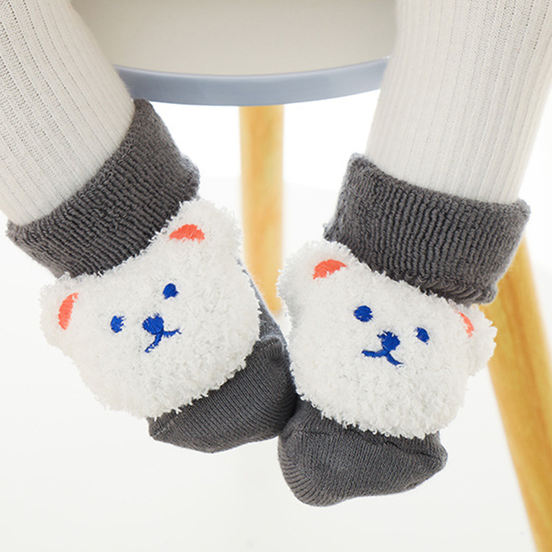 Unisex Baby Socks Non Slip - Теплые детские носки из кораллового флиса