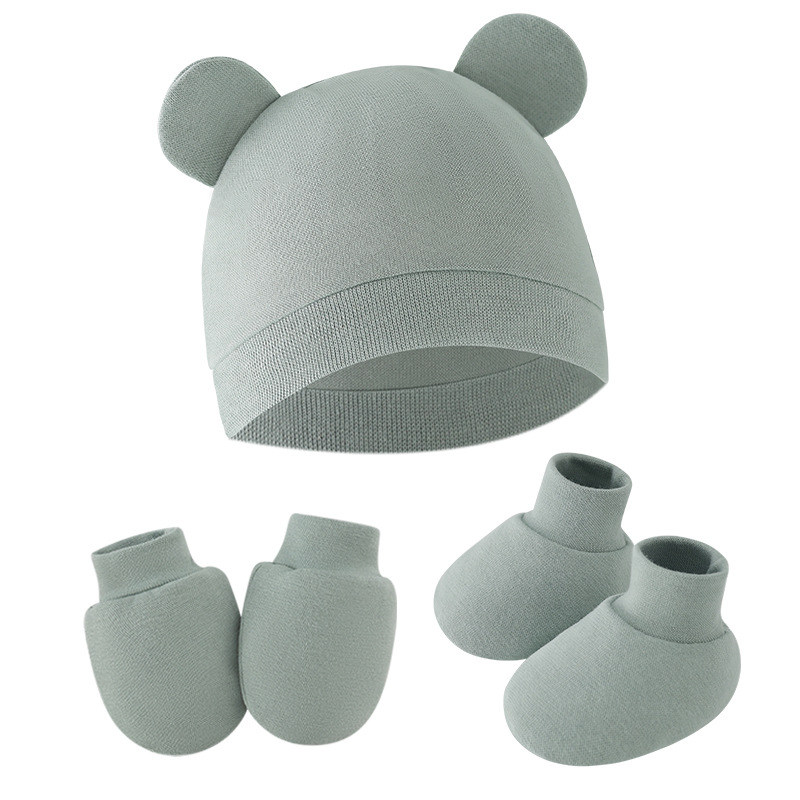 Infant Beanie Hat With Ears - Милая детская шапка, чепчик для новорожденных,
