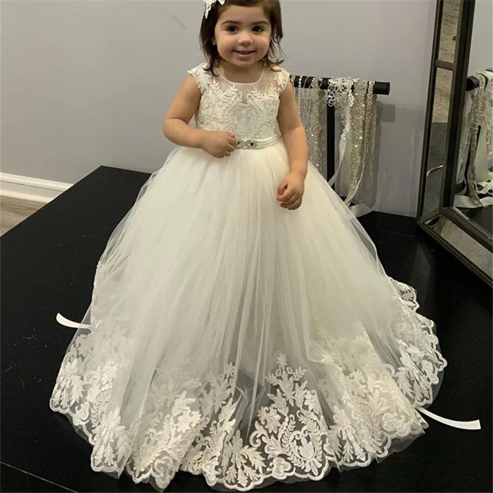 Toddler Girl Tulle Party Dress - Платья для девочек с кружевом, для
