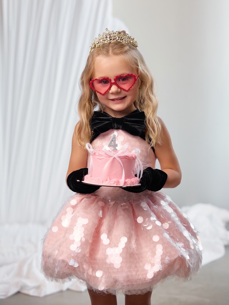 Розовое платье из тюля с пайет – обзор и цена Toddler Girl Tulle Party Dress