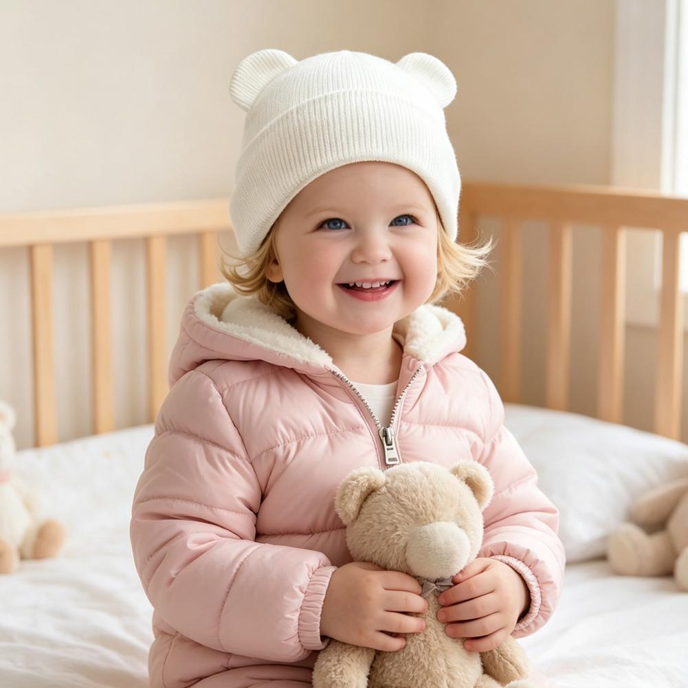 Зимняя вязаная шапка для малыш – обзор и цена Infant Beanie Hat With Ears