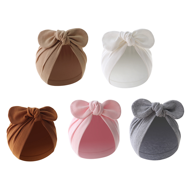 Милая яркая однотонная детская – обзор и цена Infant Beanie Hat With Ears